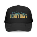 Trucker Hat - "Made For Sunny Days" Retro Beach Mesh Cap
