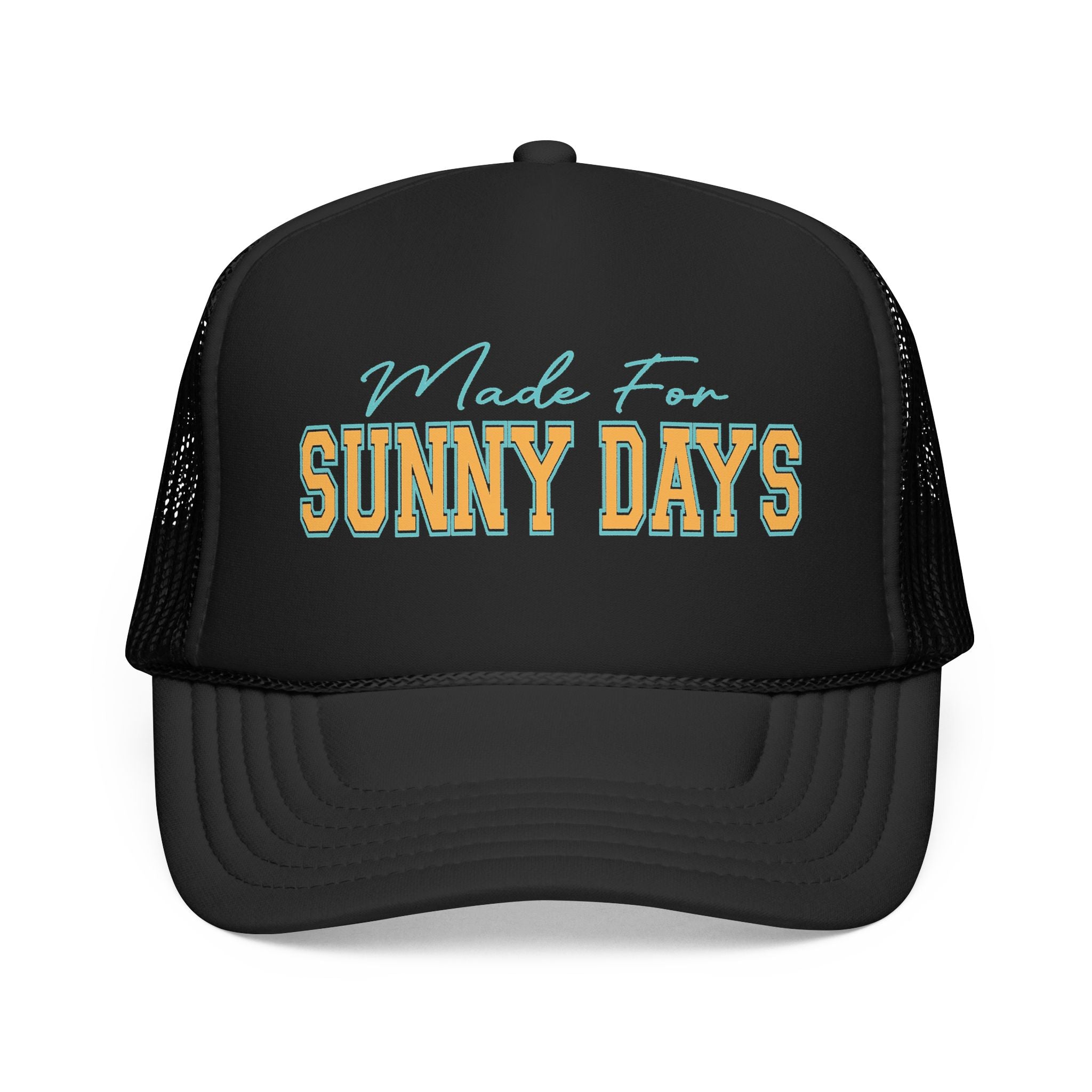 Trucker Hat - "Made For Sunny Days" Retro Beach Mesh Cap