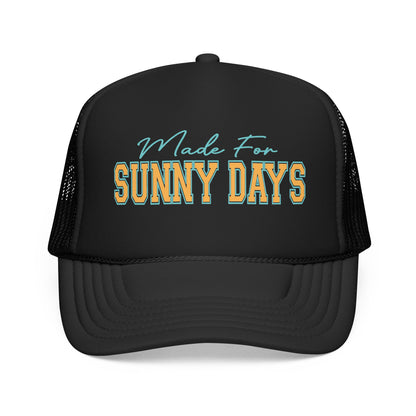 Trucker Hat - "Made For Sunny Days" Retro Beach Mesh Cap