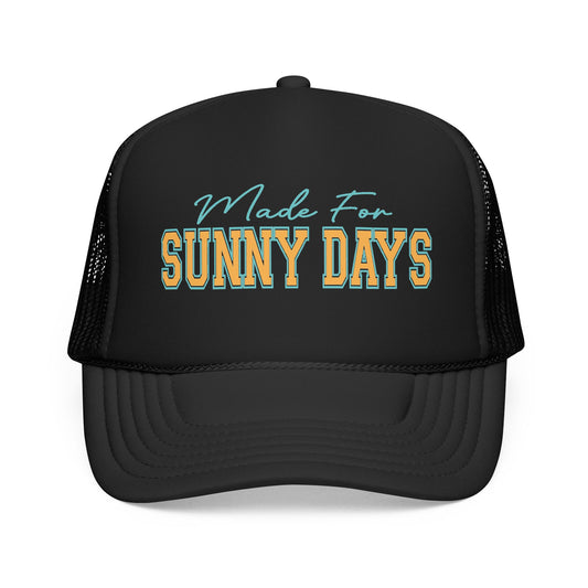 Trucker Hat - "Made For Sunny Days" Retro Beach Mesh Cap