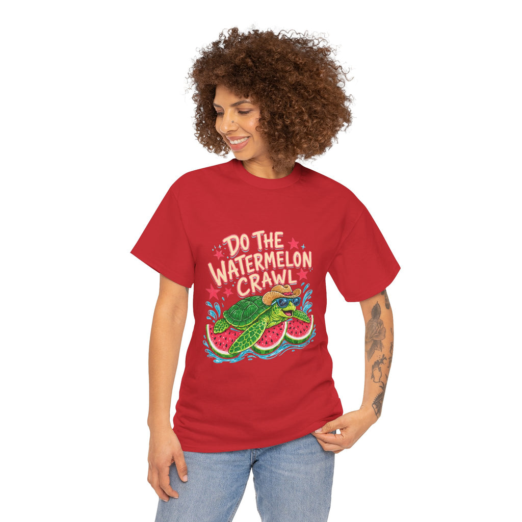 Do The Watermelon Crawl T‑Shirt — Retro Summer Turtle Graphic Tee