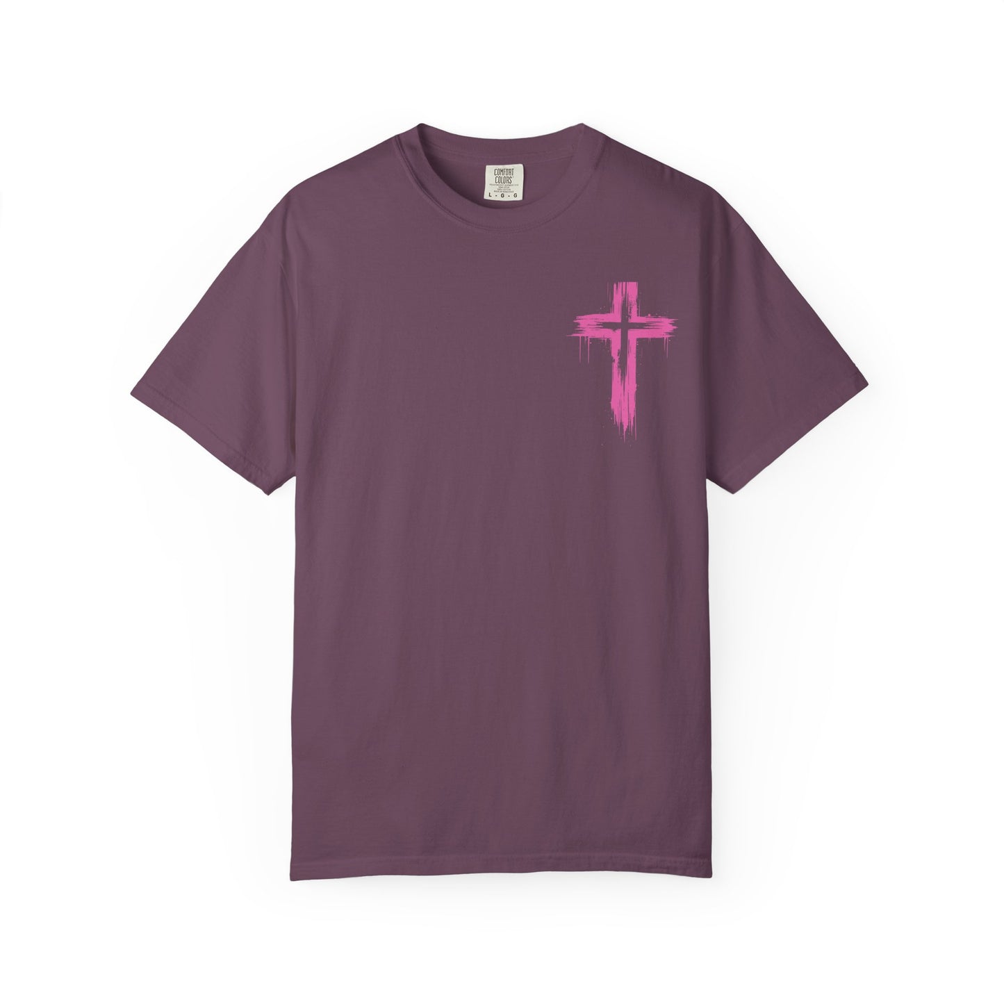 Pray Wait Trust T-Shirt — Colorful Christian Cross Faith Tee