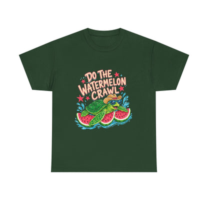 Do The Watermelon Crawl T‑Shirt — Retro Summer Turtle Graphic Tee