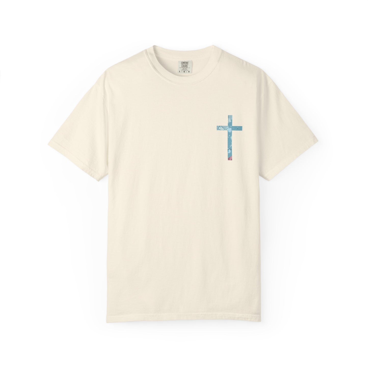 T-Shirt — 'When You Walk Through Deep Waters' Floral Sea Turtle Christian Tee