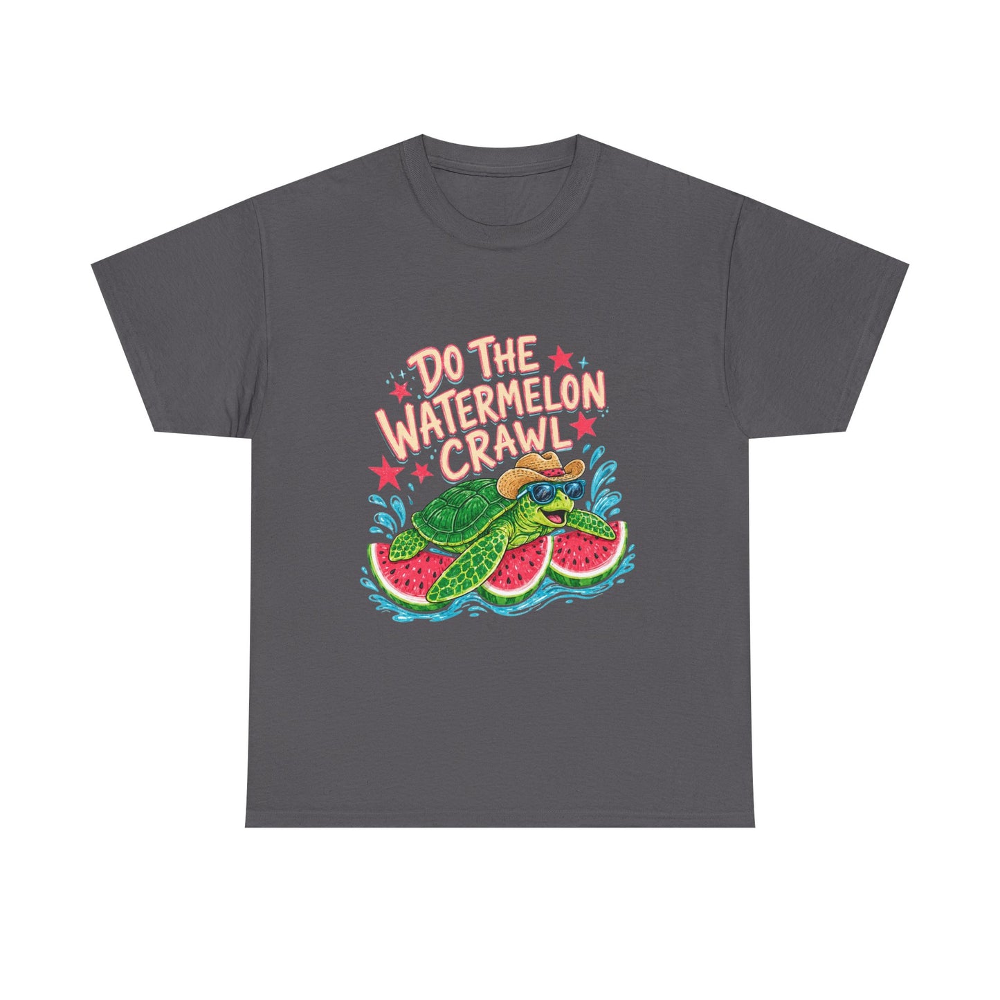Do The Watermelon Crawl T‑Shirt — Retro Summer Turtle Graphic Tee