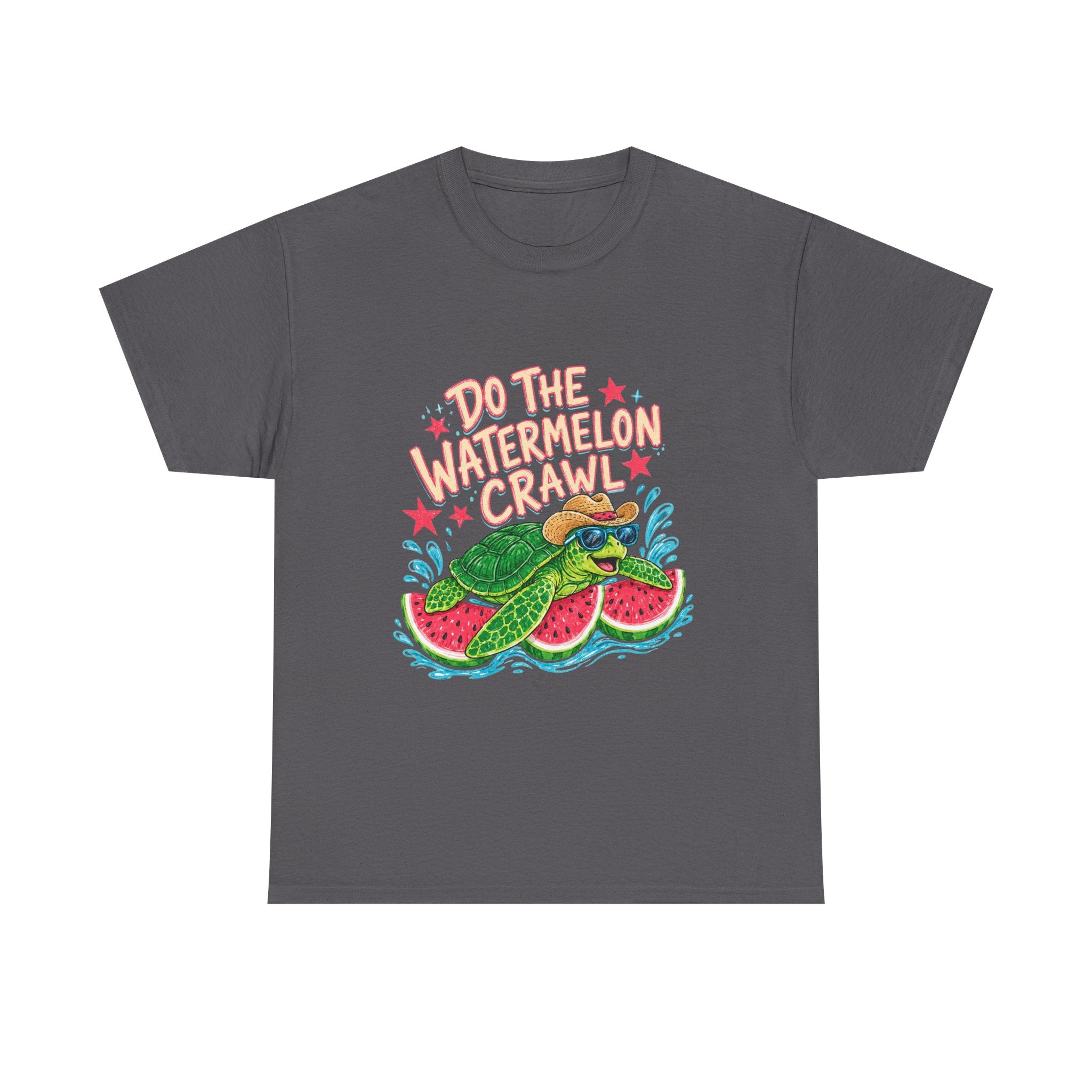 Do The Watermelon Crawl T‑Shirt — Retro Summer Turtle Graphic Tee