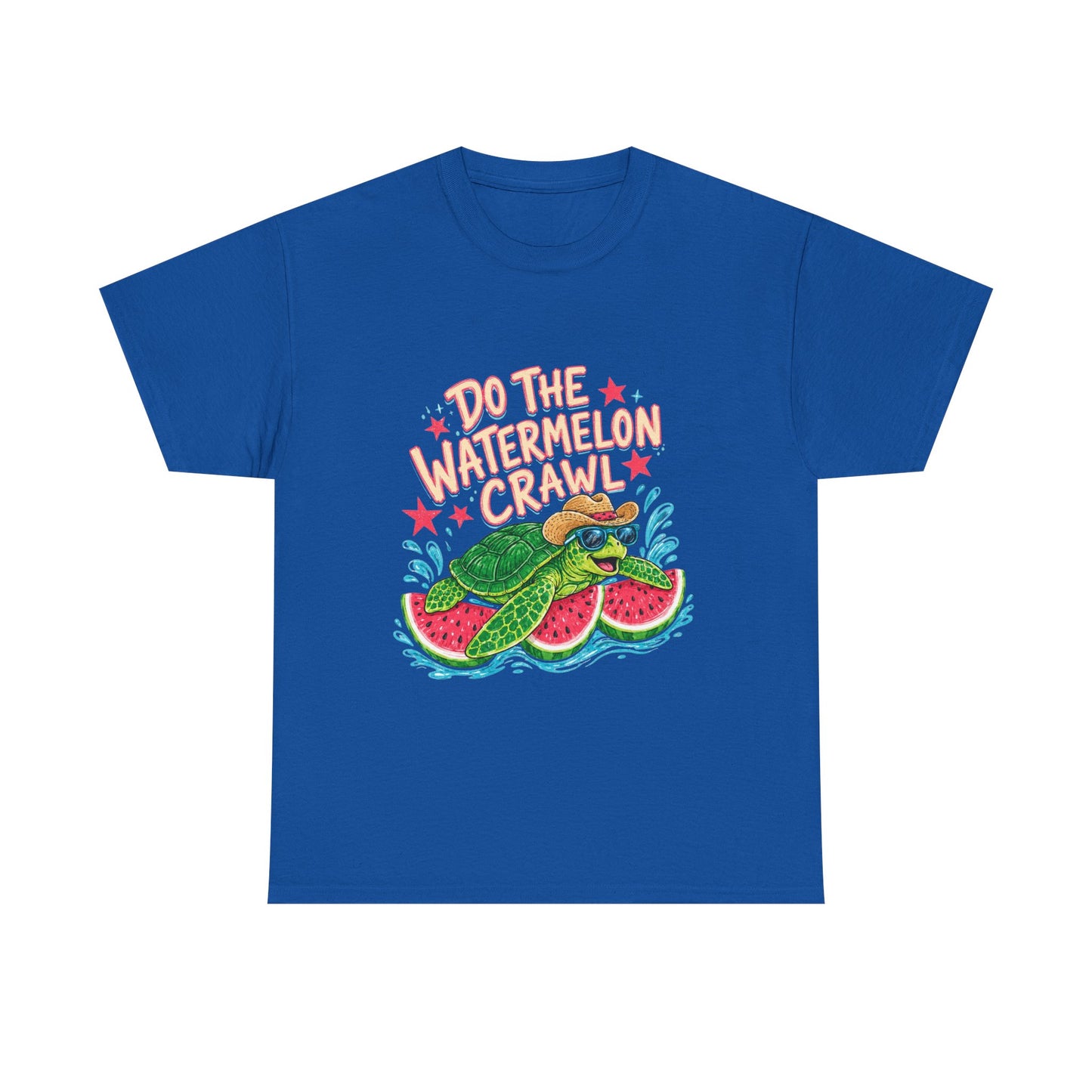 Do The Watermelon Crawl T‑Shirt — Retro Summer Turtle Graphic Tee
