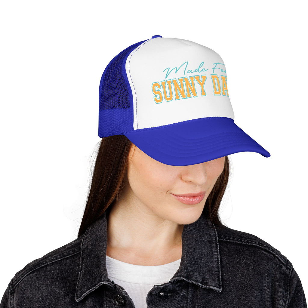 Trucker Hat - "Made For Sunny Days" Retro Beach Mesh Cap