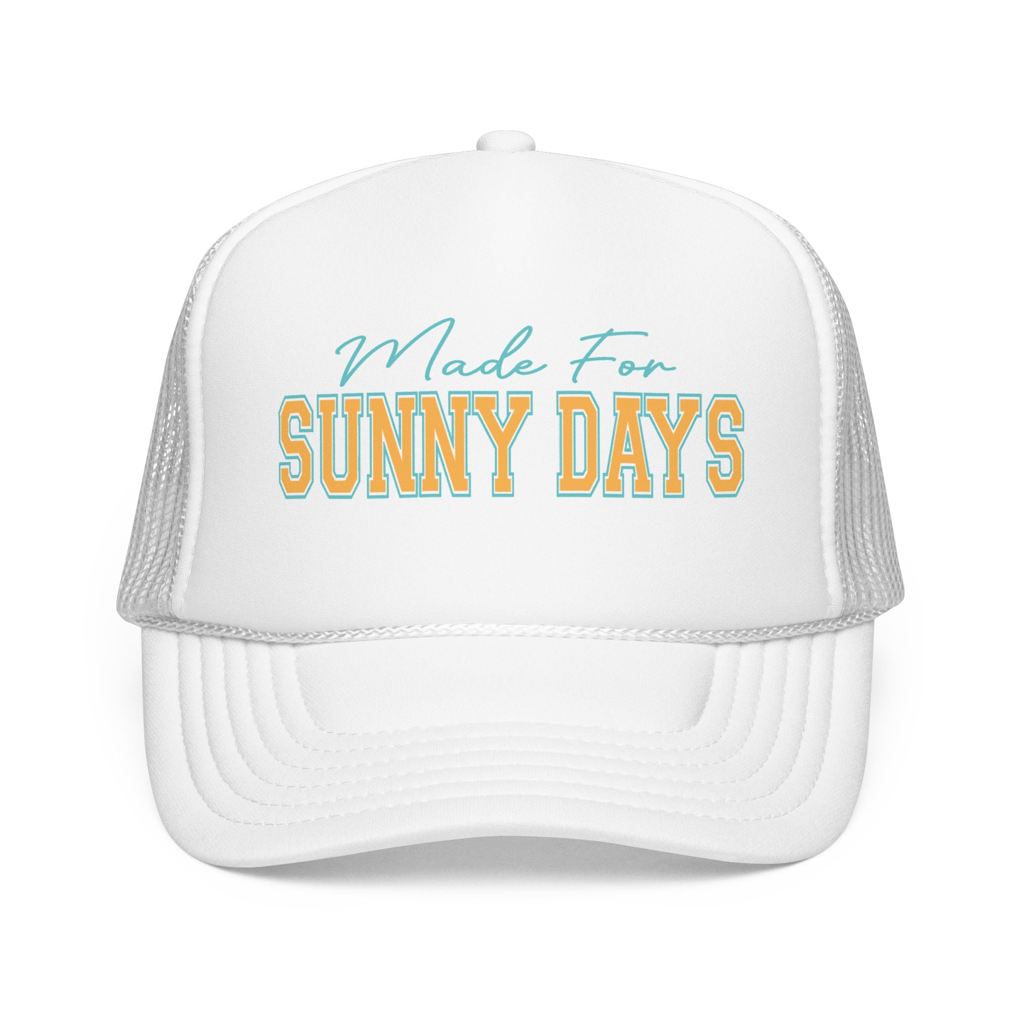 Trucker Hat - "Made For Sunny Days" Retro Beach Mesh Cap
