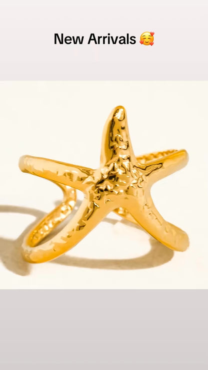 Maui Gold Starfish Ring