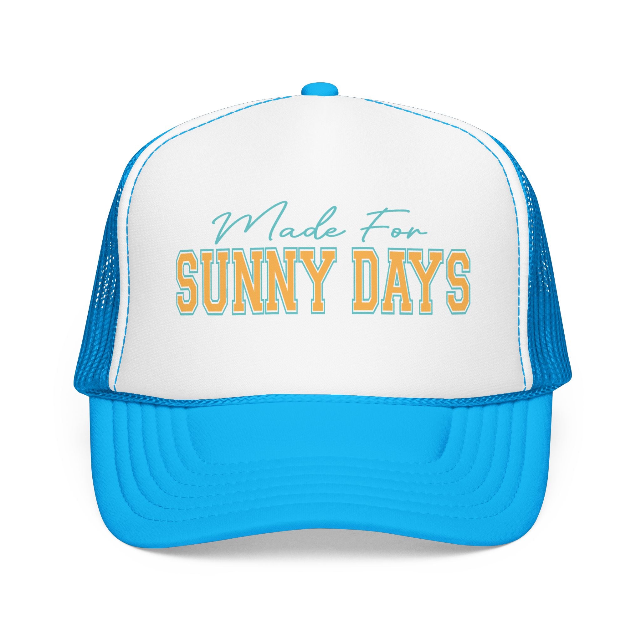 Trucker Hat - "Made For Sunny Days" Retro Beach Mesh Cap