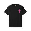 Pray Wait Trust T-Shirt — Colorful Christian Cross Faith Tee