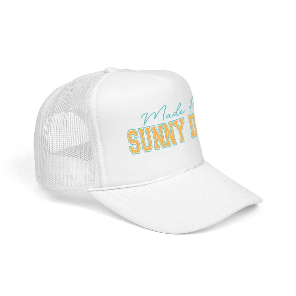 Trucker Hat - "Made For Sunny Days" Retro Beach Mesh Cap