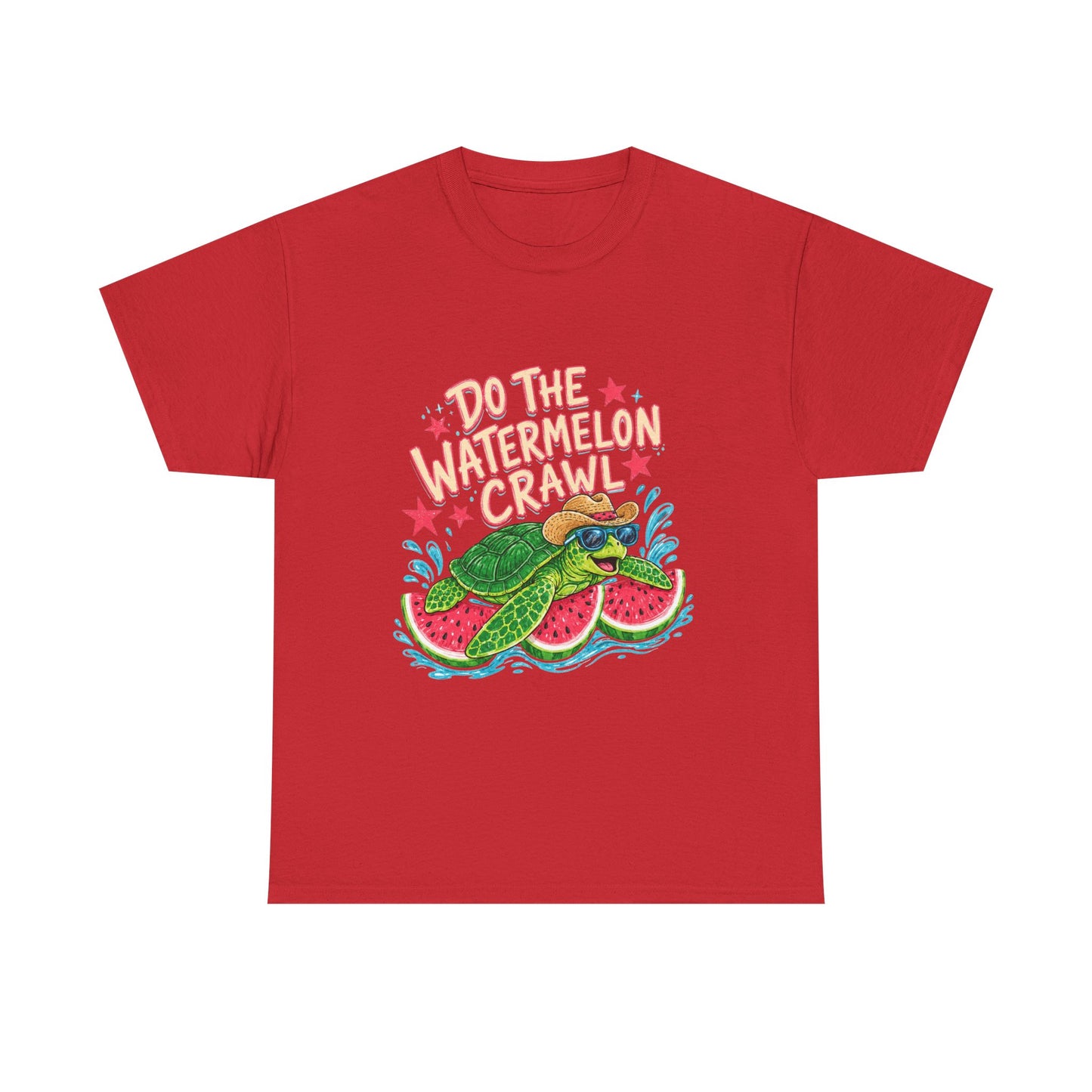 Do The Watermelon Crawl T‑Shirt — Retro Summer Turtle Graphic Tee