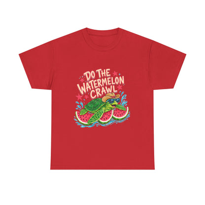 Do The Watermelon Crawl T‑Shirt — Retro Summer Turtle Graphic Tee