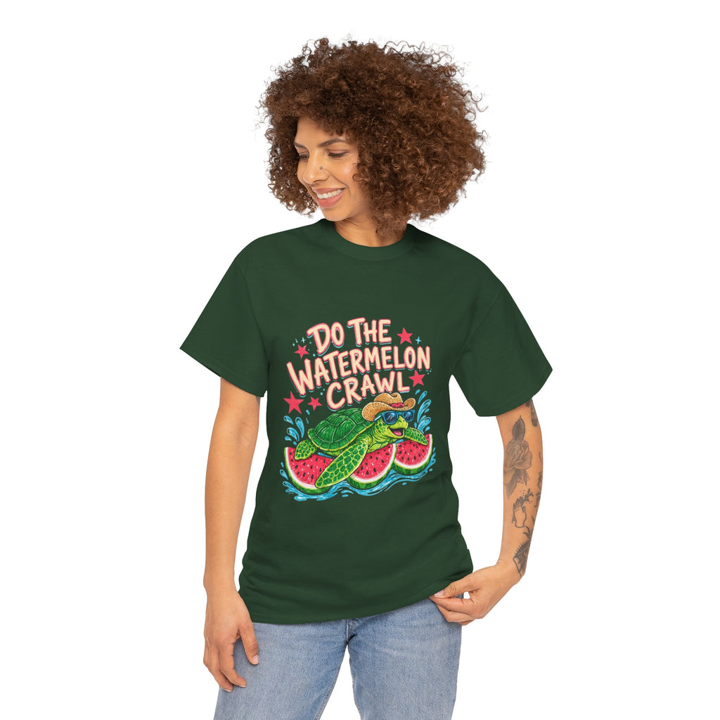 Do The Watermelon Crawl T‑Shirt — Retro Summer Turtle Graphic Tee