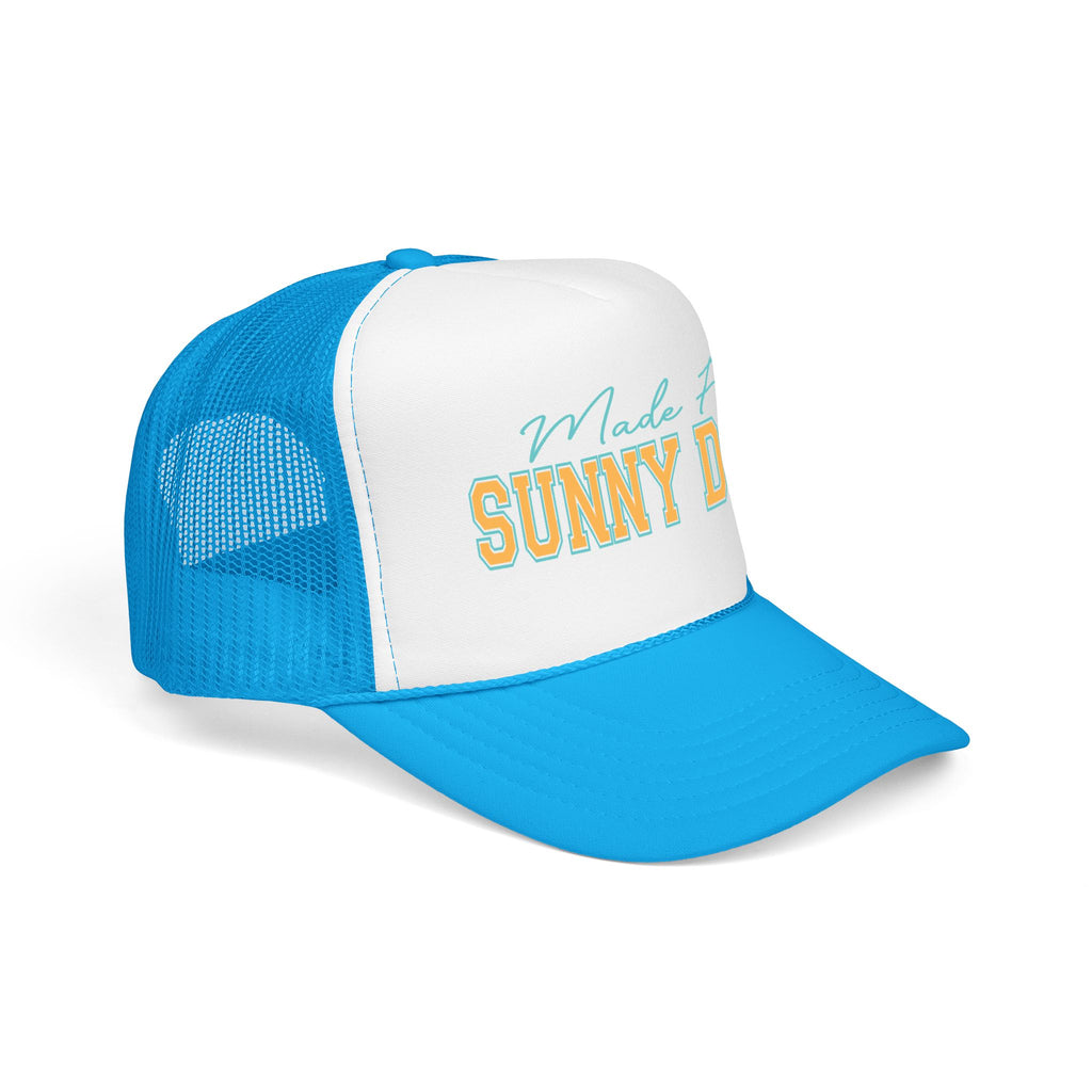 Trucker Hat - "Made For Sunny Days" Retro Beach Mesh Cap