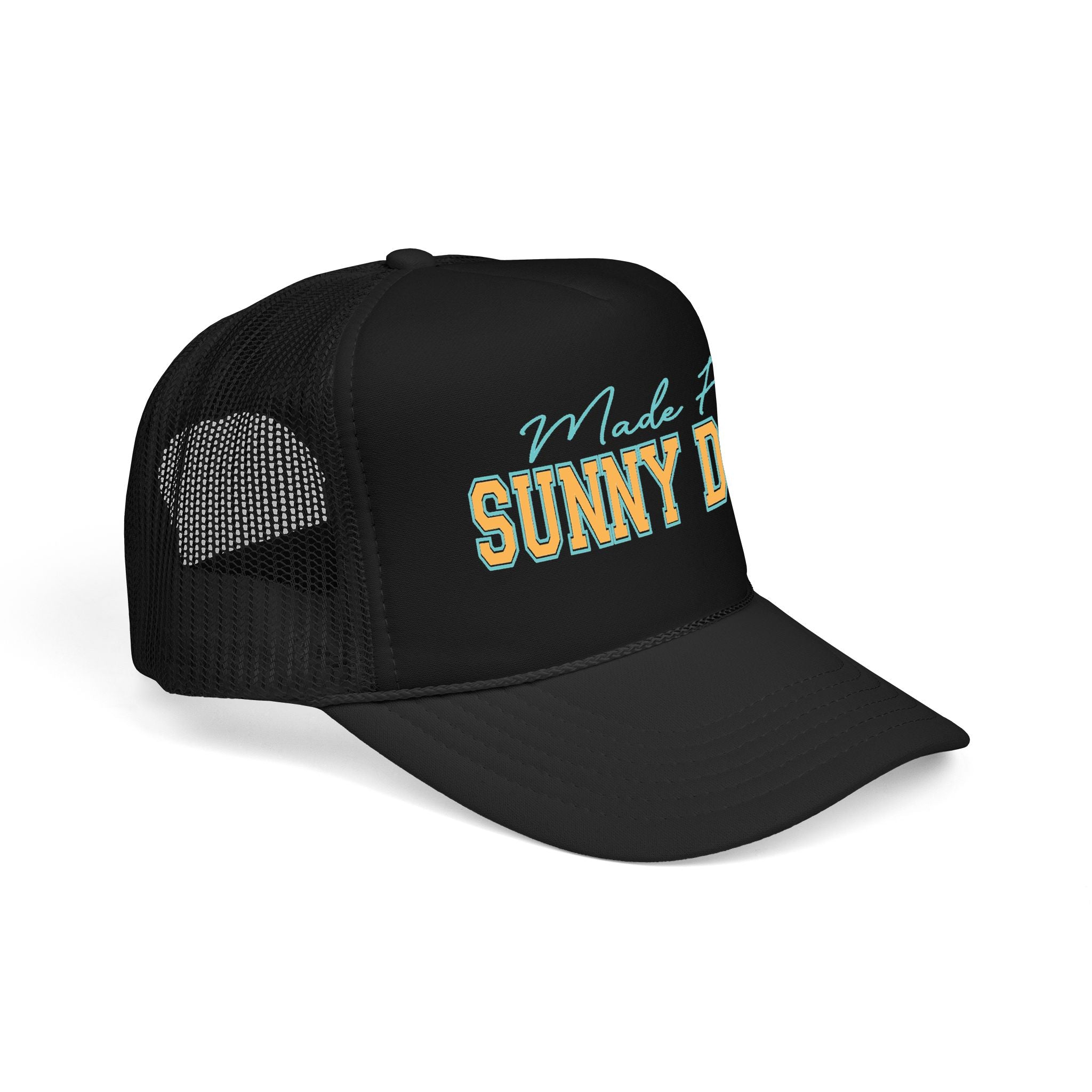 Trucker Hat - "Made For Sunny Days" Retro Beach Mesh Cap