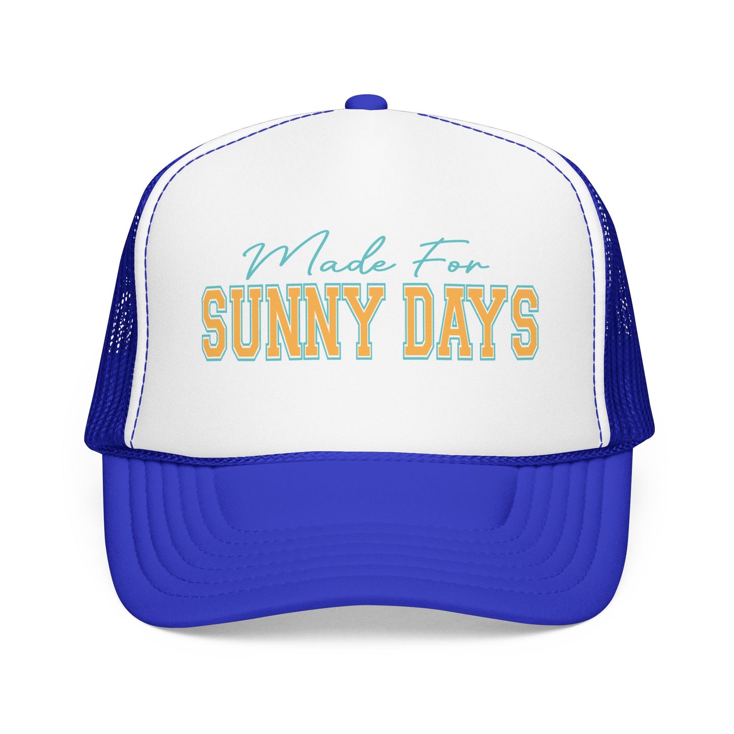 Trucker Hat - "Made For Sunny Days" Retro Beach Mesh Cap