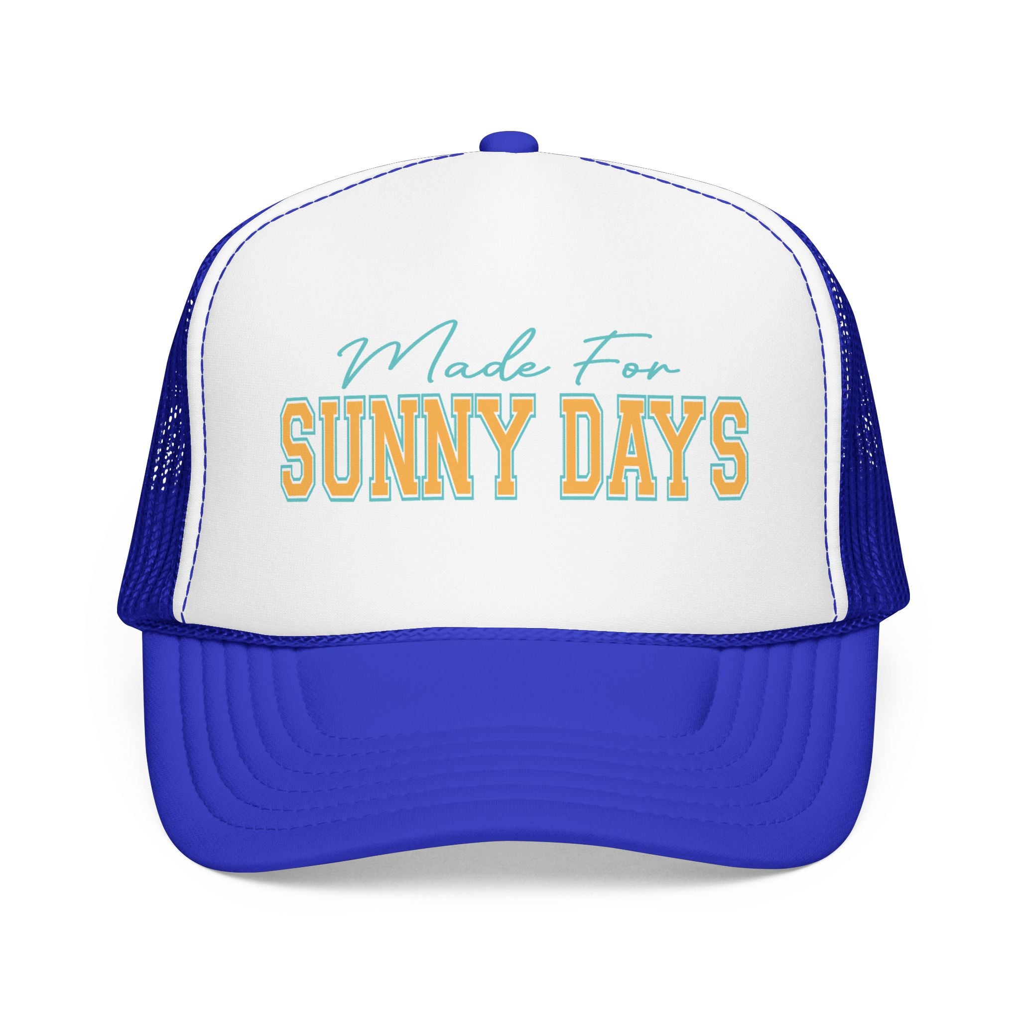 Trucker Hat - "Made For Sunny Days" Retro Beach Mesh Cap