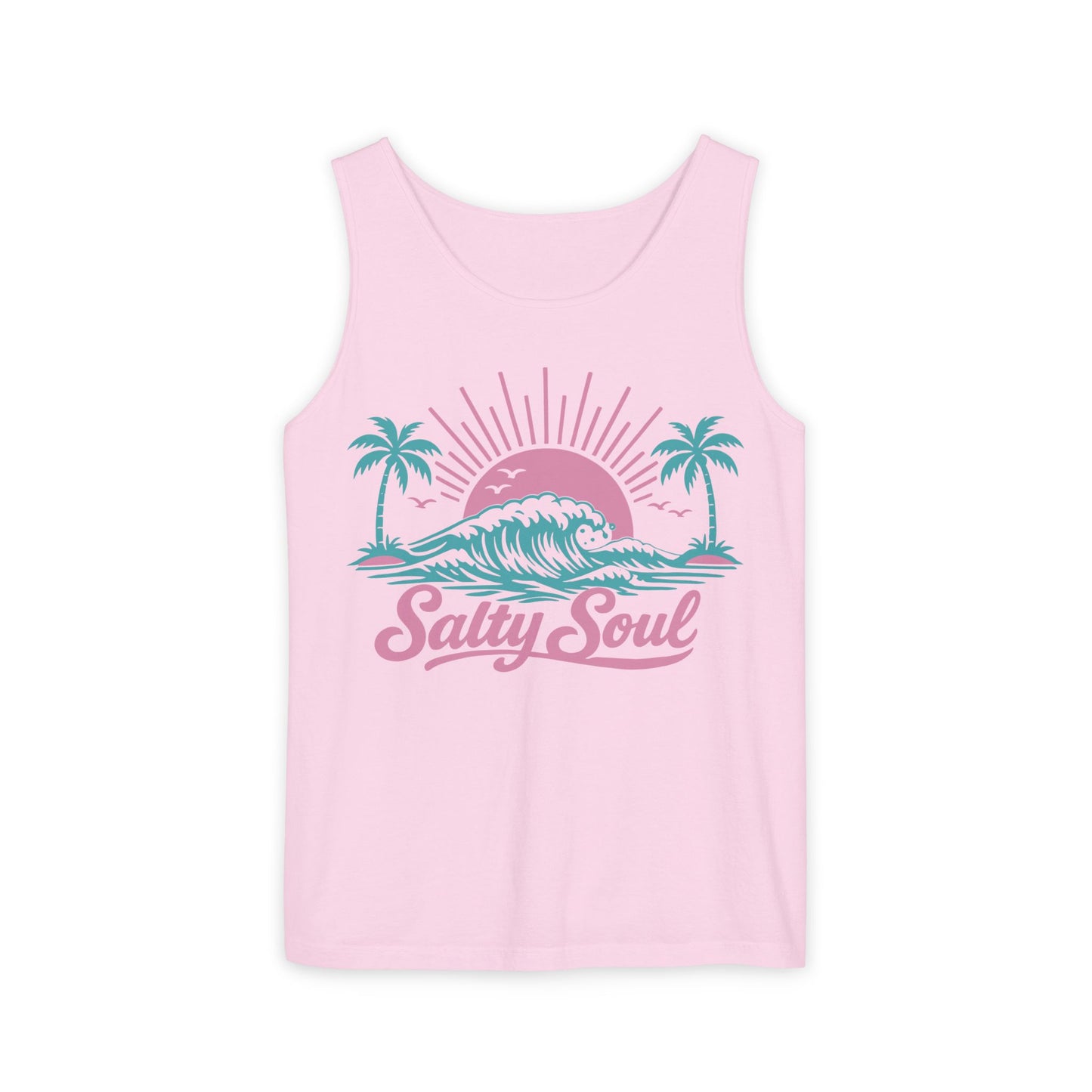 Salty Soul Beach Tank — Retro Surf Graphic Tank Top