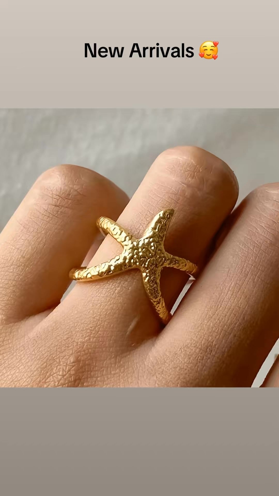Maui Gold Starfish Ring