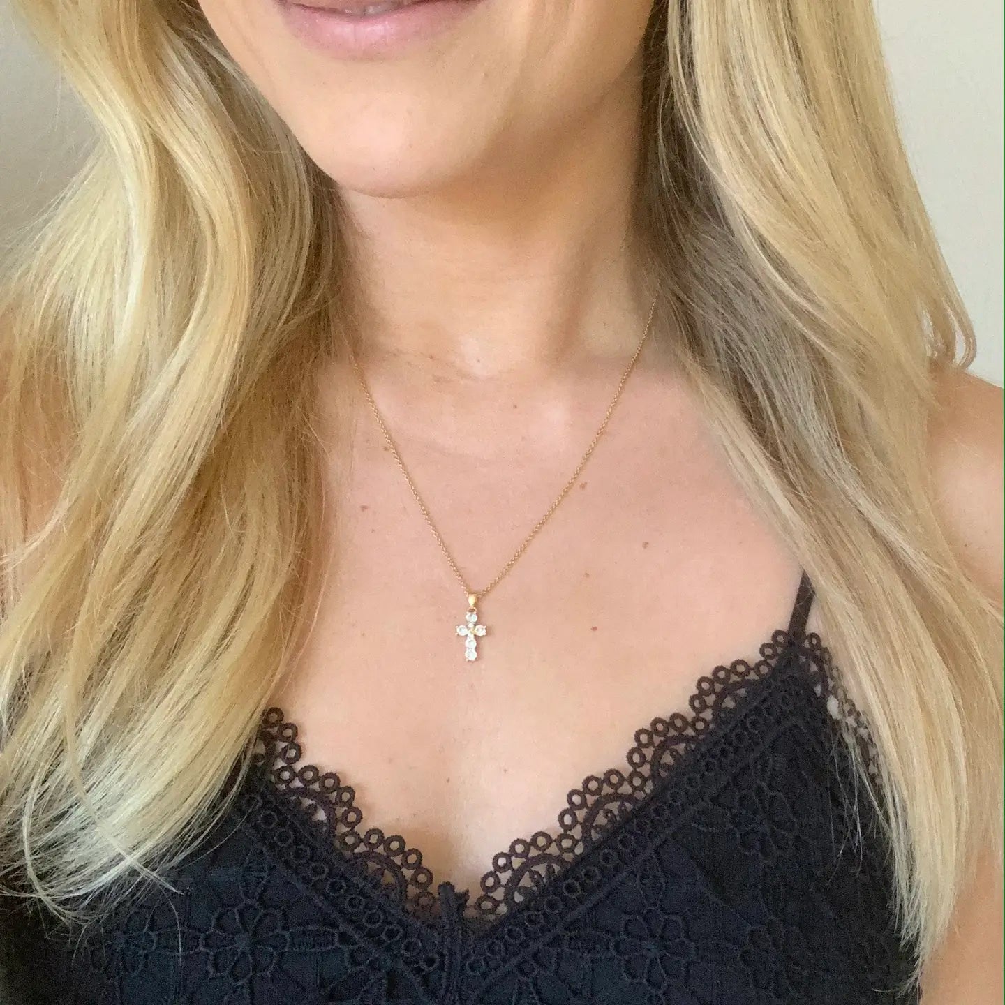 Crystal Cross Necklace