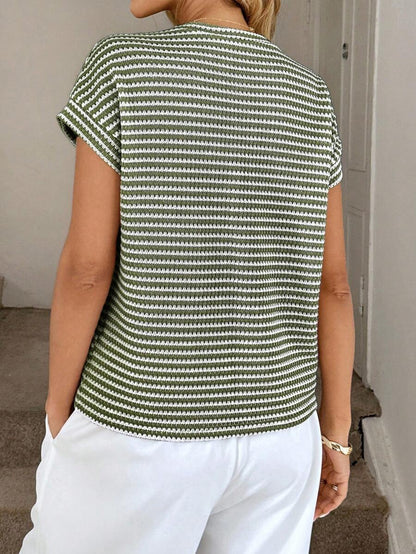 Kelly Green Knit Short Sleeve
